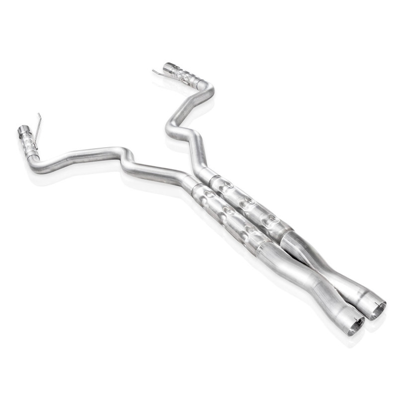 Ford Mustang Performance Exhaust - Stainless Works - Catback X-Pipe Retro Chambered Mufflers with 3 Ford Mustang Performance Exhaust - Stainless Works - Catback X-Pipe Retro Chambered Mufflers with 3